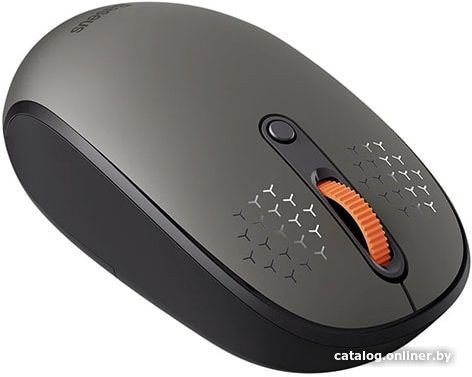 Мышь Baseus B01055503833-00 F01B B02033 Tri-Mode Wireless Mouse Frosted Gray рабочее рассточние: 20м, тихая кнопка, 800/1000/1600DPI, совместимость с Windows, Harmony OS, Apple OS, Linux, Vista