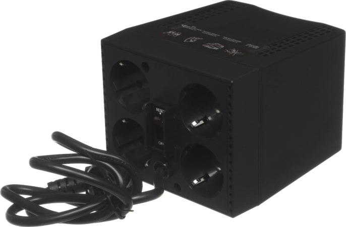 Стабилизатор напряжения Powercom TCA-1200 600Вт 1200ВА черный TCA-1200 BLACK