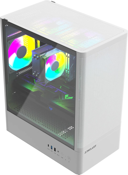 ПК Teclast G03 Ryzen 5 7500F 3.7 32Gb SSD1Tb RTX5060TI 8Gb Windows 11 Pro GbitEth WiFi BT 500W белый G03 7500F32G1T5060T8WKRU