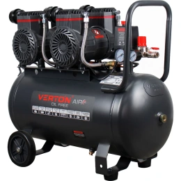 Компрессор безмасляный Verton Air AC-50/540 230/50В/Гц,б/масл. 540 л/мин,V50л,макс.дав.8 бар,мощн.3 кВт,част.вращ.двиг.2850об/мин,рапид/) 01.14019.21267