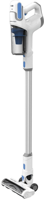 Вертикальный пылесос COOLFORT CF-3006, 130Вт, белый/голубой