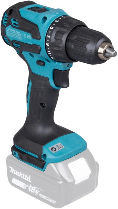 Дрель-шуруповерт Makita DDF490Z аккум. патрон:быстрозажимной