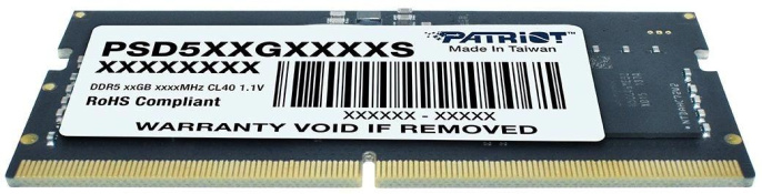 Оперативная память Patriot Signature PSD516G560081S DDR5 - 1x 16ГБ 5600МГц, для ноутбуков SO-DIMM , Ret