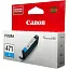 Картридж струйный Canon CLI-471C 0401C001 голубой для Canon Pixma MG5740/MG6840/MG7740