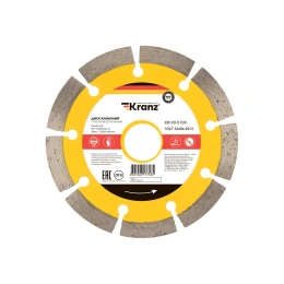 Диск алмазный отрезной сегментный (115x22.2x2x10 мм) KRANZ KR-90-0100