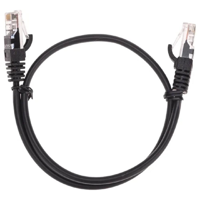 Rexant 02-0102-05 Патч-корд U/UTP, CAT 5e, RJ45-RJ45, 26AWG, LSZH, черный, 0,5м