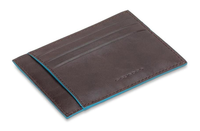 Чехол для кредитных карт Piquadro Blue Square PP2762B2R/MO коричневый натур.кожа