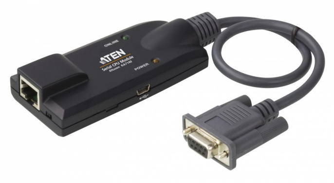 KVM-переключателем ATEN для переключателей KN2124v/KN2140v/KN4124v/KN4140v, RS231/ Serial CPU Module KA7140
