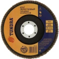 Круг лепестковый торцевой конический (125х22 мм; Р100) TUNDRA 1857753