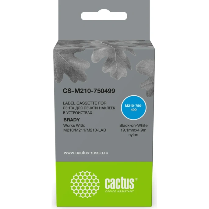 Ленточный картридж CACTUS CS-M210-750499 M210-750-499 для Brady M210/M211/M210-LAB 1990024
