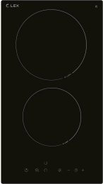 Электрическая варочная поверхность LEX EVH 320A BL, конфорок: 2 шт.,  стеклокерамика,  независимая, черный