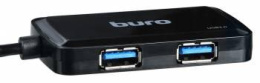 Разветвитель USB 3.0 Buro BU-HUB4-U3.0-S 4порт. черный