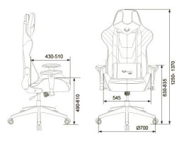 Кресло игровое Zombie VIKING 4 AERO черный/красный ткань/эко.кожа с подголов. крестов. пластик (VIKING 4 AERO RED)