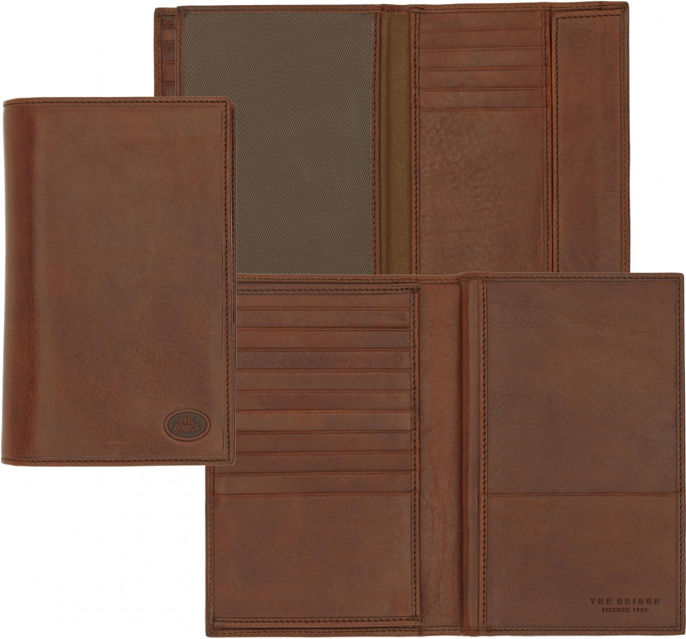 Обложка для документов The Bridge Story Uomo 01506601/14 коричневый кожа натуральная