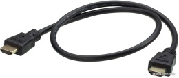 Шнур ATEN 2L-7DA6H, мониторный, HDMI, HDMI High Speed, Male-Male, опрессованный, 0.6 метр., черный