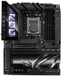 Материнская плата ASUS ROG CROSSHAIR X870E HERO BTF ATX, 30.5x24.4 см, AMD X870E, 4xDDR5 DIMM, 8600МГц, до 256GB, звук 7.1, 4xSATA3.0 6Gb/s , 5xM.2, 1xPCIe5.0x16, 1xPCIe4.0x4, 1хHDMI, 2xUSB4