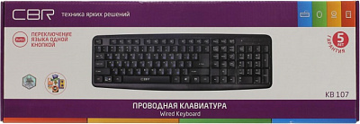 Клавиатура CBR KB-107 Black USB 107КЛ