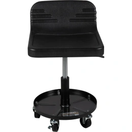 Рабочий стул для автослесаря WIEDERKRAFT с лотком для инструмента, табурет механика, сиденье для детейлера с микролифтом, стул мастерской WDK-86021