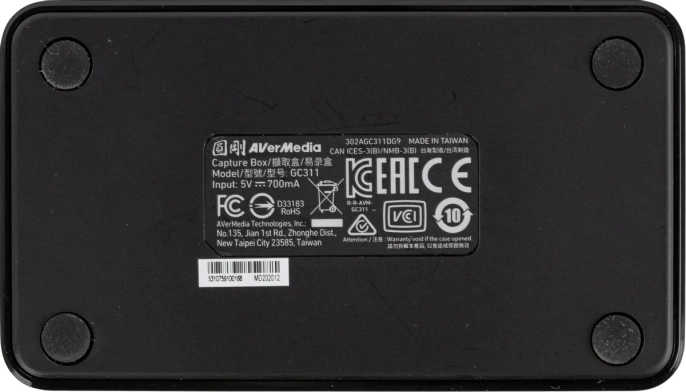 Карта видеозахвата AVERMEDIA Live Gamer Mini GC311, внешний