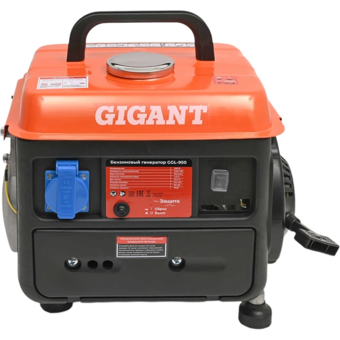 Бензиновый генератор Gigant 950 Вт; 12 В розетка GGL-950