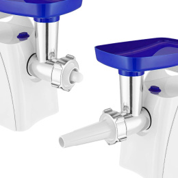 Мясорубка KitFort КТ-2112-1, белый / синий
