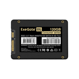 Накопитель SSD 2.5" 120GB ExeGate Next A400TS120 SATA-III, 3D TLC EX276687RUS