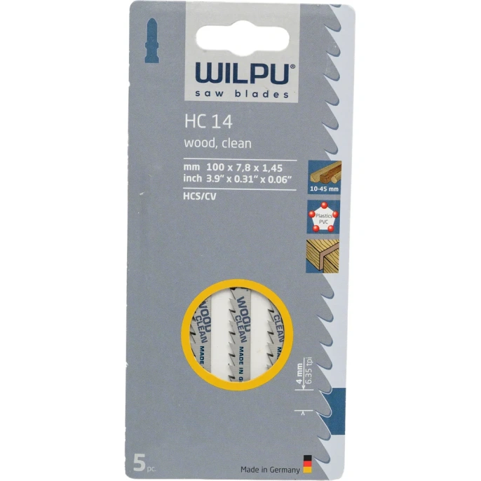 Пилка по дереву HC 14 5 шт. WILPU 217000005