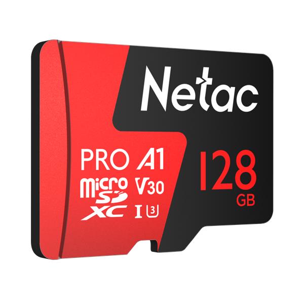Флеш карта microSDXC 128GB Netac NT02P500PRO-128G-R P500 Extreme Pro + adapter
