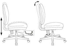 Кресло детское Бюрократ CH-W213, ткань, до 100кг, пружинно-винтовой, оранжевый