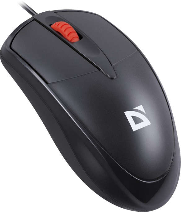 Мышь проводная Defender Icon MB-057, оптическая, USB, 1000dpi, черный [52057]