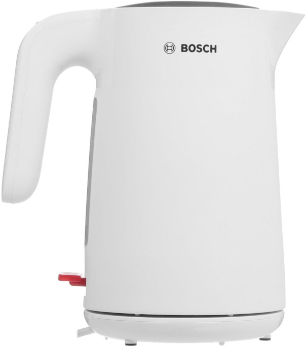 Электрочайник Bosch TWK2M161 (2400 Вт, объем: 1.7 л, подставка с возможностью вращения, материал корпуса: пластик, защита от перегрева, отключение при снятии с базы, автоматическое отключение, цвет: белый)