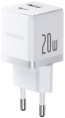Сетевое зарядное устройство Baseus Palm P10111608213-00 Fast Charger C+U 20W EU Moon White