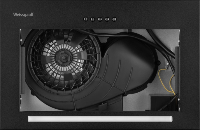 Вытяжка встраиваемая Weissgauff Box 450 PB BL черный управление: кнопочное 1 мотор