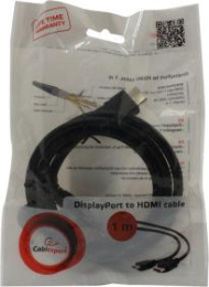Cablexpert CC-DP-HDMI-1M Кабель-переходник DisplayPort M - HDMI M 1м