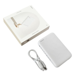 Мобильный аккумулятор Solove W12 5000mAh QC3.0/PD3.0 20W 3A USB-C беспров.зар. белый W12 WHITE RUS