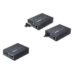 медиа конвертер/ PLANET 10/100/1000Base-T to WDM Bi-directional Fiber Converter - 1550nm - 15KM GT-806B15
