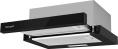 Встраиваемая вытяжка WEISSGAUFF TEL 450 Glass, управление кулисные переключатели, черный [438285]
