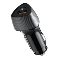 Rexant 16-0241 Автомобильное зарядное устройство c двумя портами USB-A QC 3.0 + USB-C PD со световой индикацией, 20Вт, черное