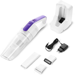 Ручной пылесос (handstick) KitFort КТ-5198, 75Вт, белый/фиолетовый