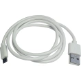 Зарядный универсальный дата-кабель USB-Micro Nord-Yada TPE 2А, 1м белый 908927