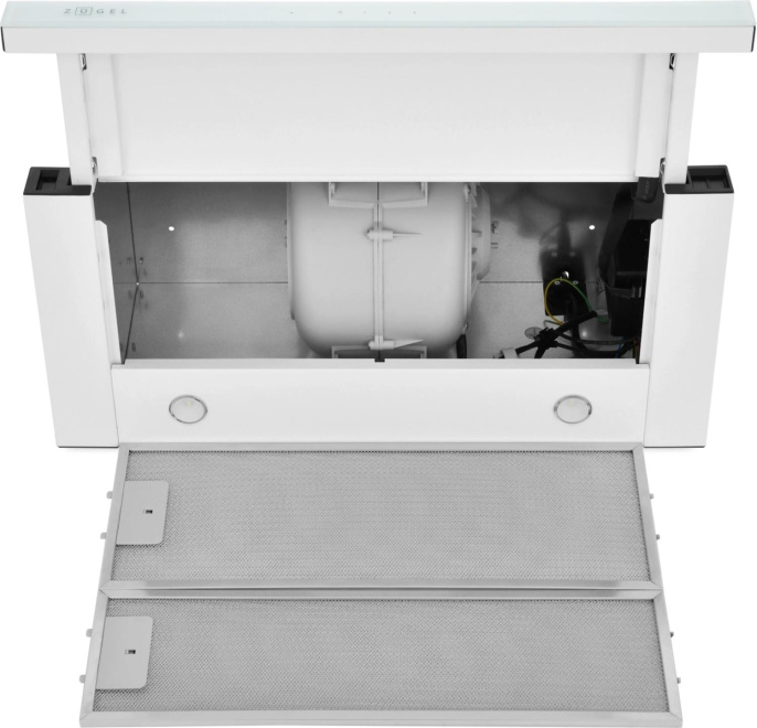 Вытяжка встраиваемая Zugel ZHT652GW белый управление: сенсорное 1 мотор