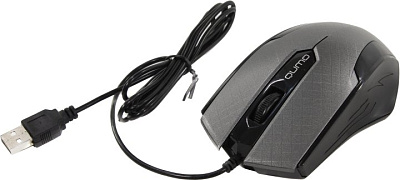 Манипулятор QUMO Optical Mouse Office M14 Gray (RTL) USB 3btn+Roll 24134