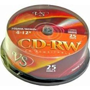 VS CD-RW 80 4-12x CB/25VS