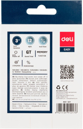 Калькулятор Deli E1217,  12-разрядный, в ассортименте