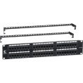 Cabeus PL-48-Cat.6a-Dual IDC Патч-панель 19" (2U), 48 портов RJ-45, категория 6a, Dual IDC, с задним кабельным организатором