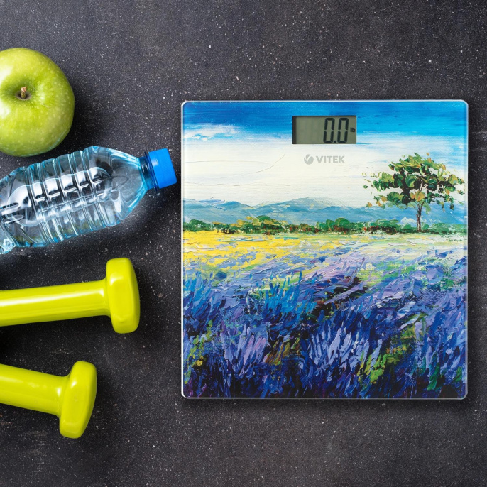 Напольные весы Vitek VT-8052, до 180кг, цвет: рисунок