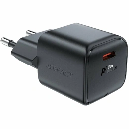 Сетевое зарядное устройство ACEFAST A73,  USB-C, 20Вт, 3A, черный [af-a73-bk]