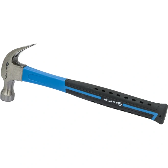 Молоток столяра HOEGERT TECHNIK 450 г, с рукояткой из стекловолокна HT3B034
