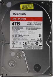 Жёсткий диск HDD 4 Tb SATA 6Gb/s Toshiba P300 HDWD240UZSVA 3.5" 5400rpm 128Mb