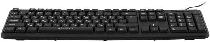 Клавиатура Oklick 180M, проводная, USB, мембранная, черный [943626]